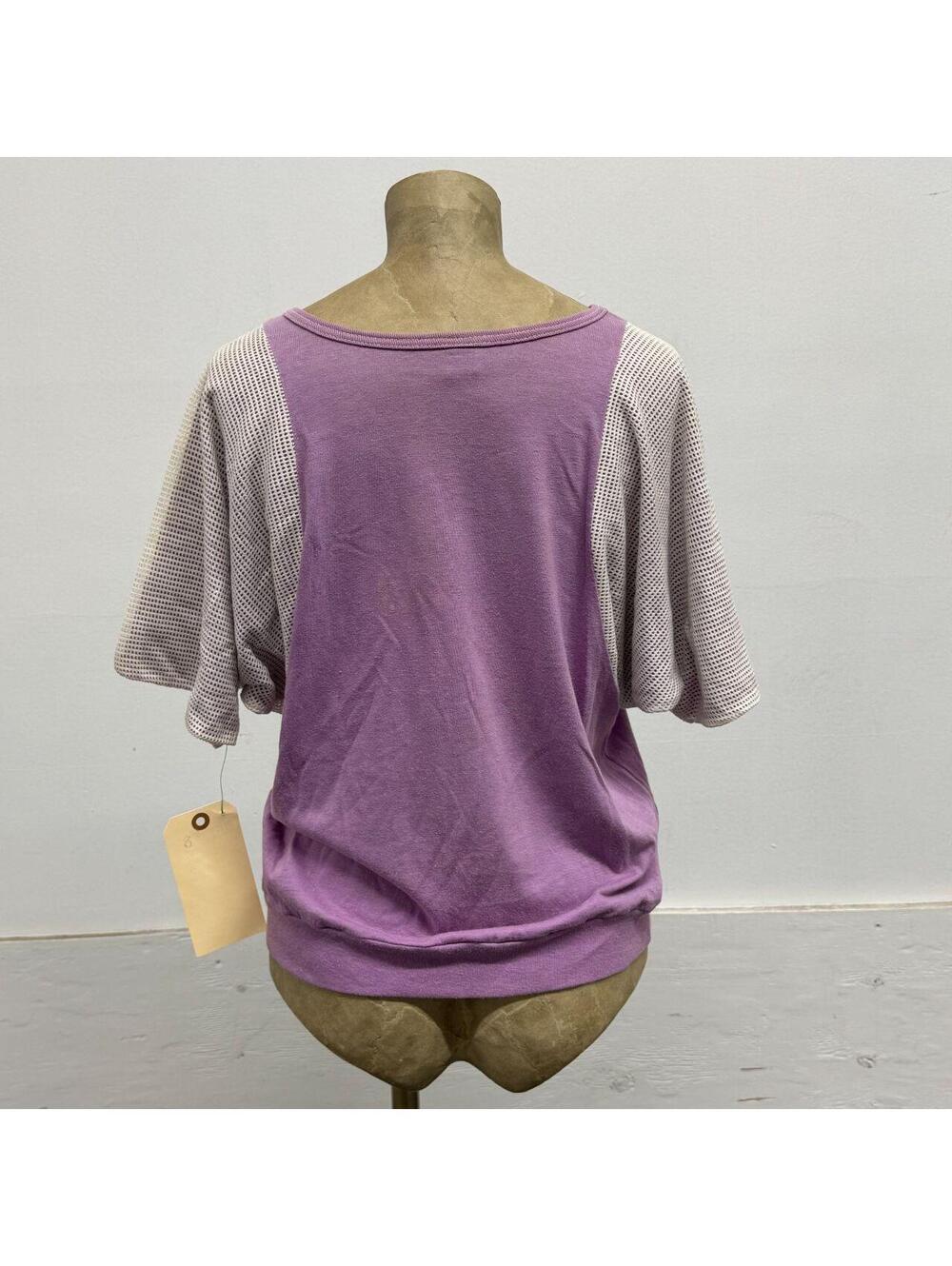 Vintage 70s 80s Chemisiers du Faucon Lavender "Hello Darlin'" Top - Picture 4 of 8